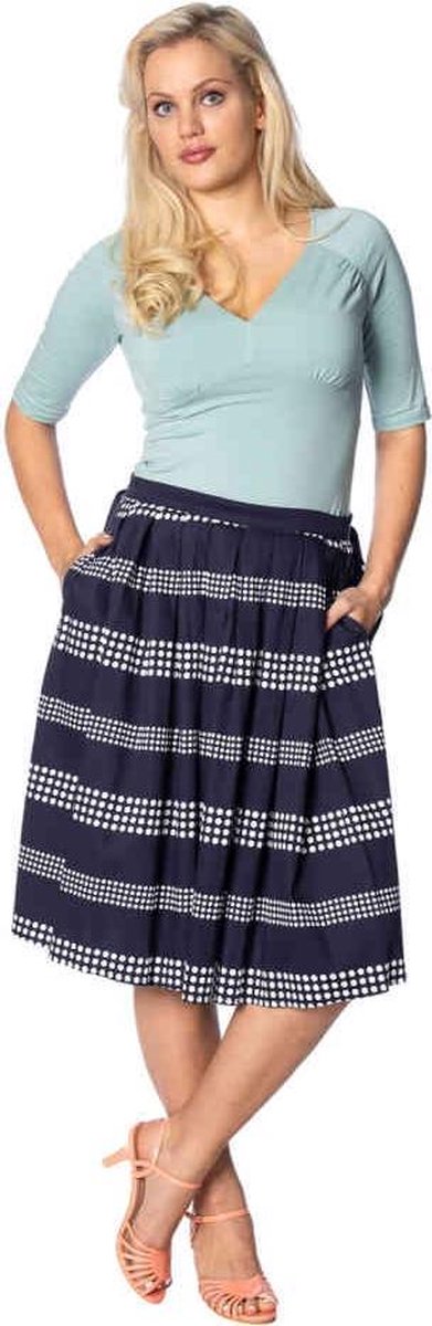 Dancing Days Rok -L- SAIL AWAY PLEATS PLEASE Blauw