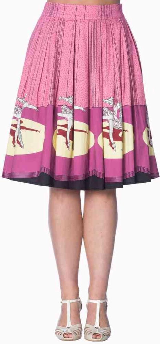 Dancing Days Rok -S- BALLERINA BORDER 50S Roze