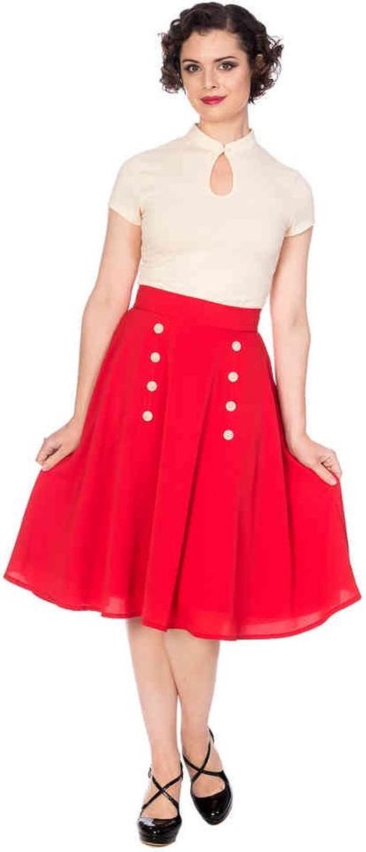 Dancing Days Rok -XL- CUTE AS A BUTTON Rood