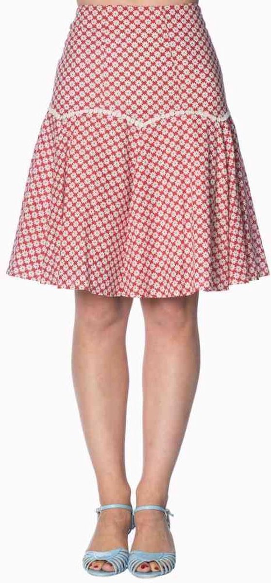 Dancing Days Rok -XL- DITSY DAISY Rood