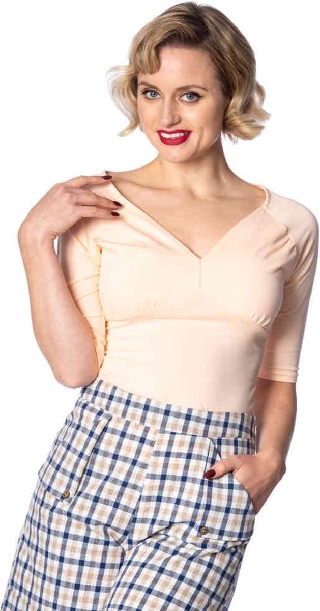 Dancing Days Top -L- BETTY Creme