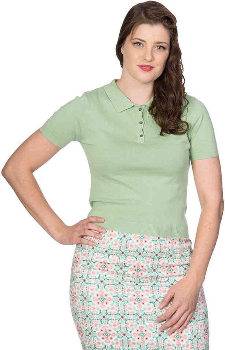 Dancing Days Top -L- SUMMER POLO GIRL Groen