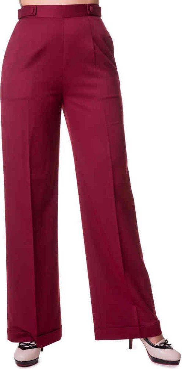 Dancing Days Wijde broek -3XL- PARTY ON Bordeaux rood