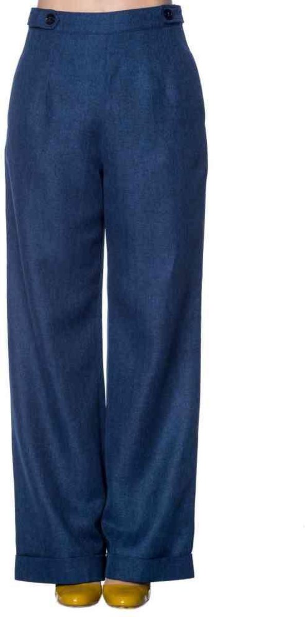 Dancing Days Wijde broek -3XL- SECRETARY Blauw