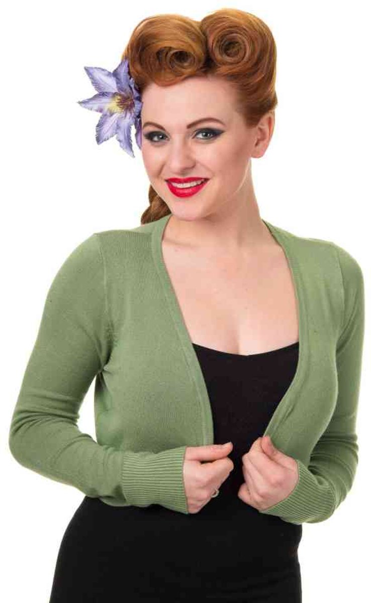 Flickers Bolero-Vintage Green - L - Dancing Days