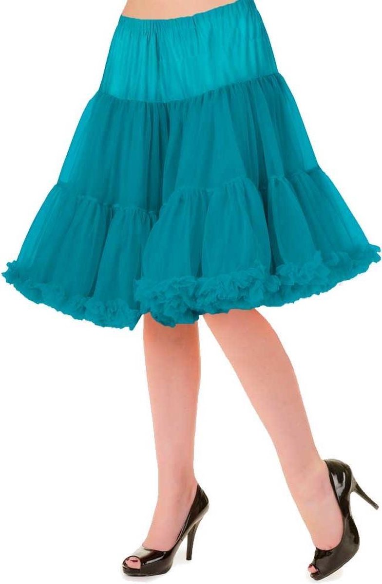 Petticoat emerald groen - Vintage Retro Rockabilly - 20 inch lengte - M/L - Dancing Days