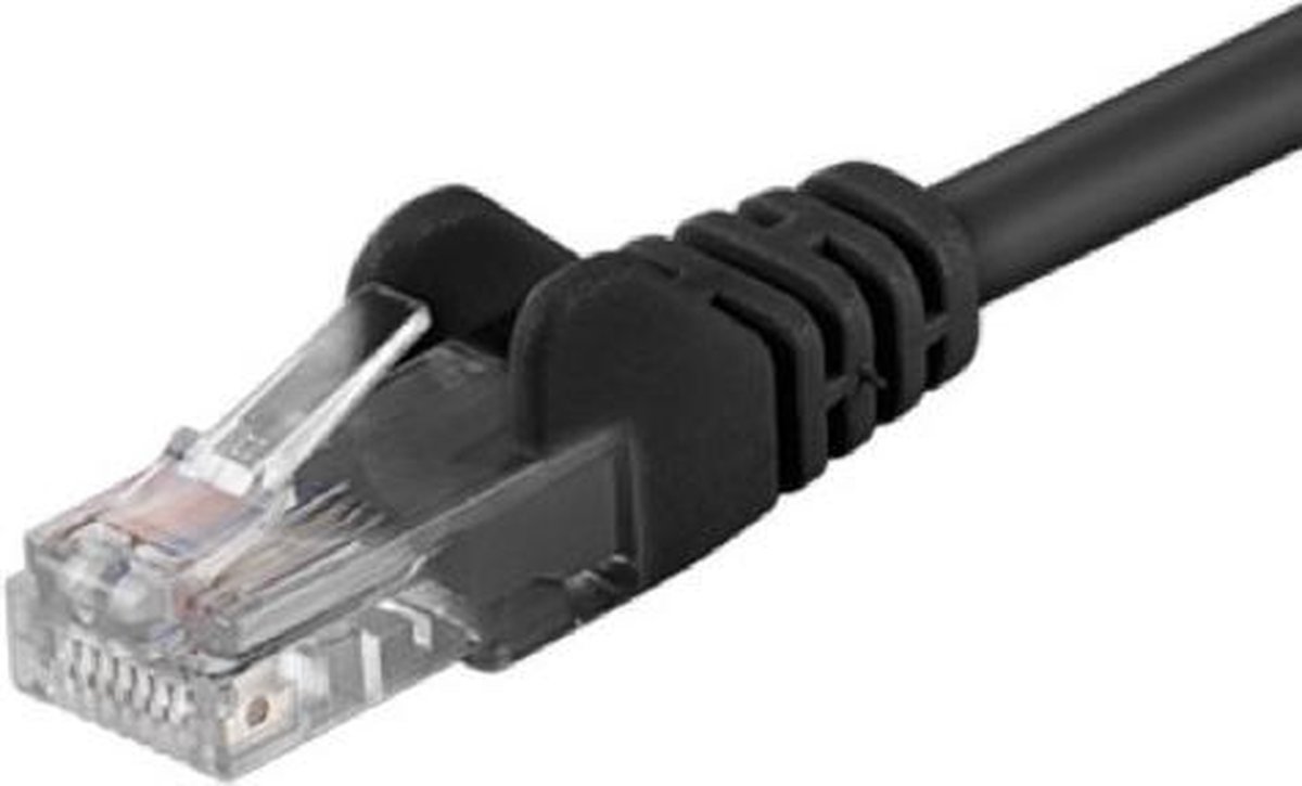 CAT5e UTP 1m zwart - CCA