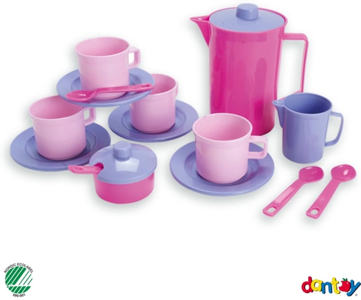 Dantoy Koffieservies Roze (17-dlg)