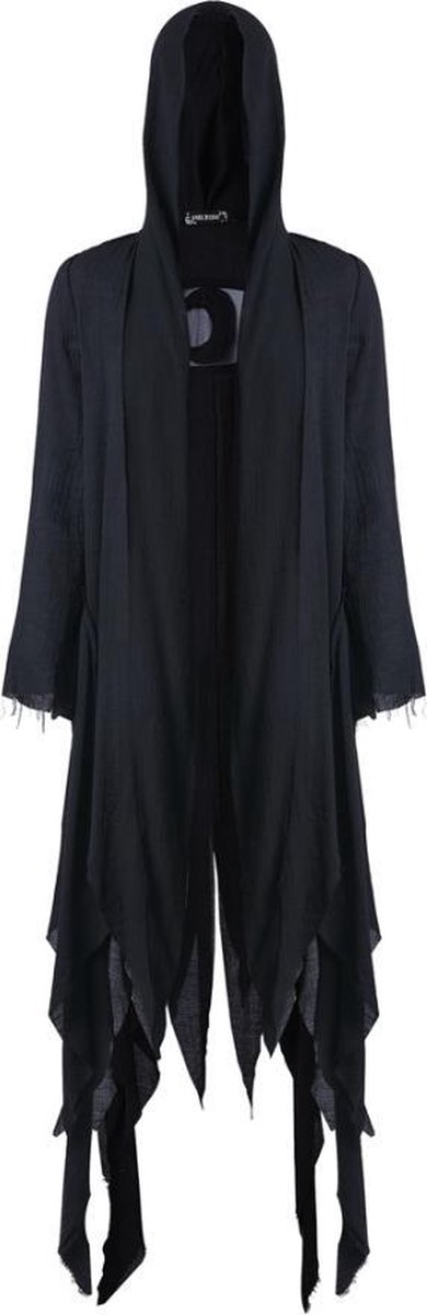 Dark In Love Jacket -M- Shredded Moon Shawl Zwart