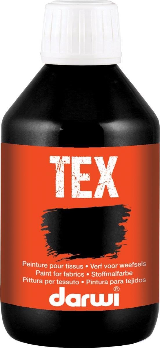 Darwi textielverf Tex, 250 ml, zwart