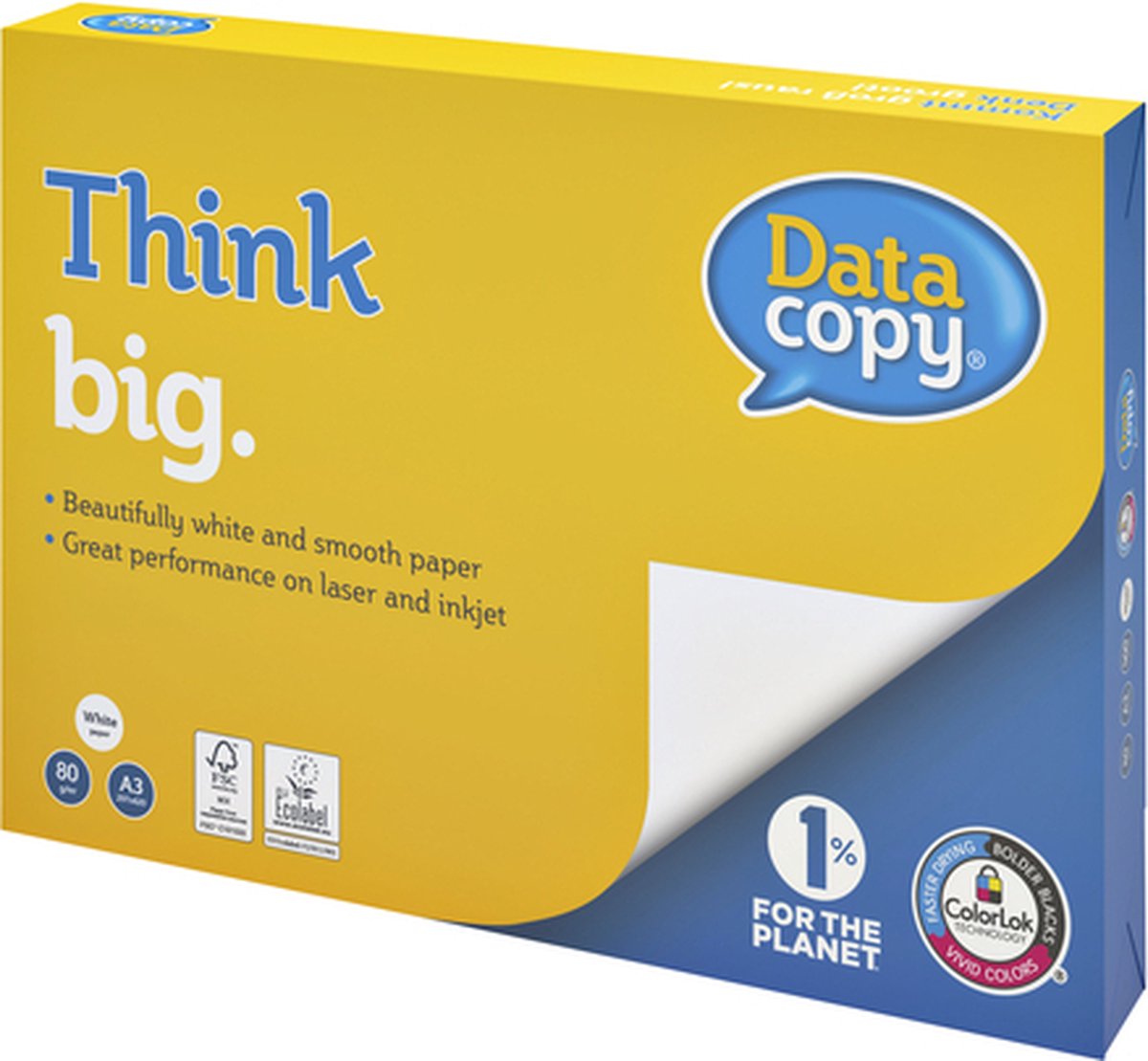 Kopieerpapier Datacopy A3 80gr wit 500vel