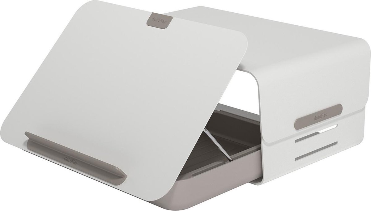 Ergonomische bureauset incl. laptop standaard - voor op bureau of thuiswerkplek - Addit Bento® - kleur wit