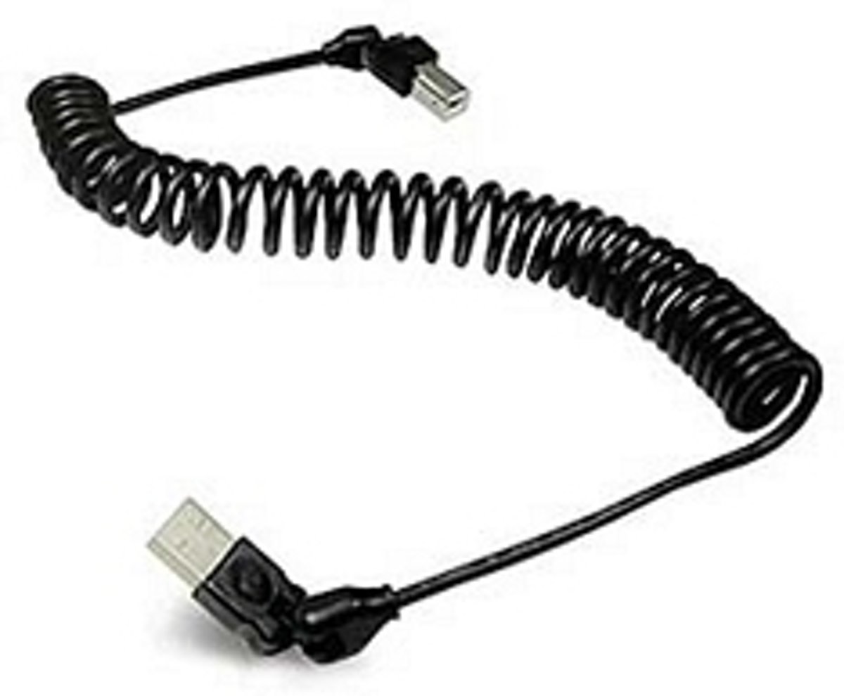 Datalogic CAB-439 USB Type A Coiled USB-kabel 2 m