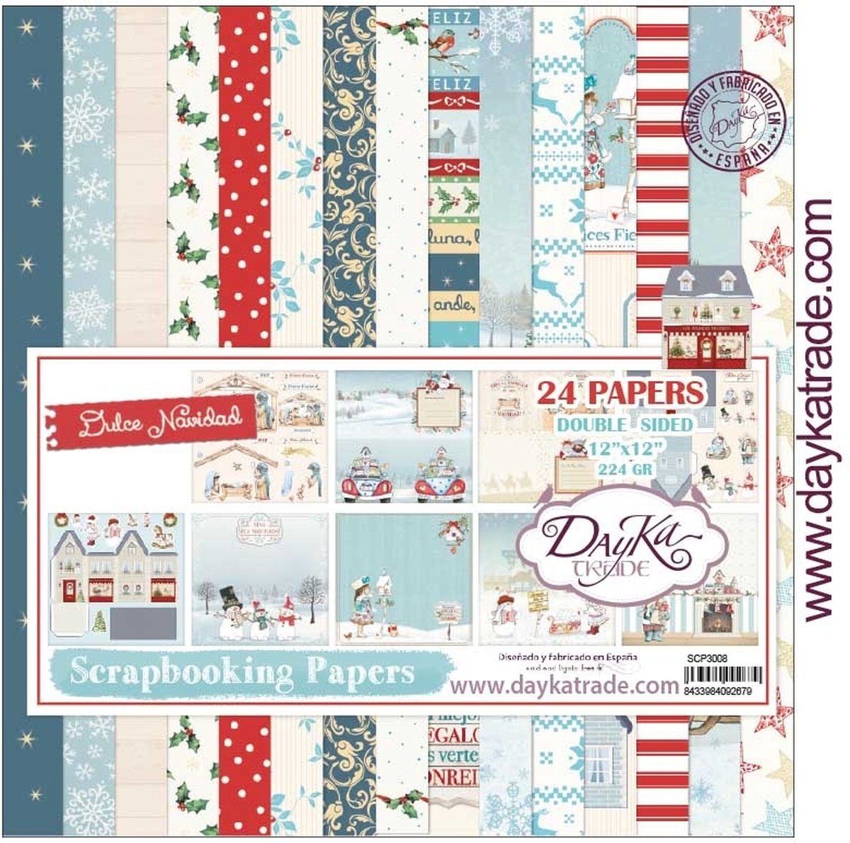 Dulce Navidad 12x12 Inch Paper Pack (SCP-3008)