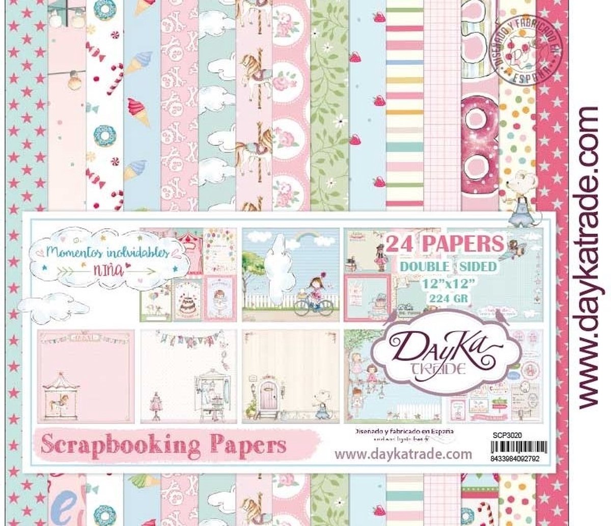 Momentos inolvidable Niña 12x12 Inch Paper Pack (SCP-3020)