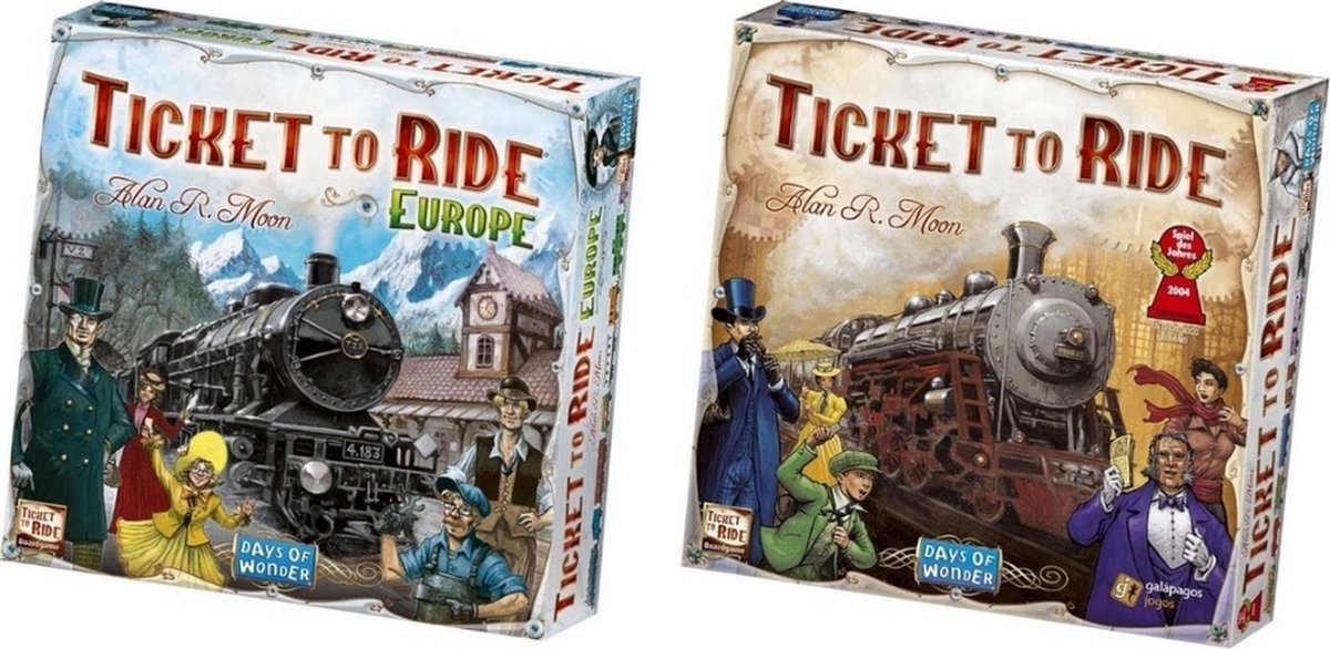 Spellenbundel - Ticket to Ride - 2 Stuks - Basisspellen - USA & Europa