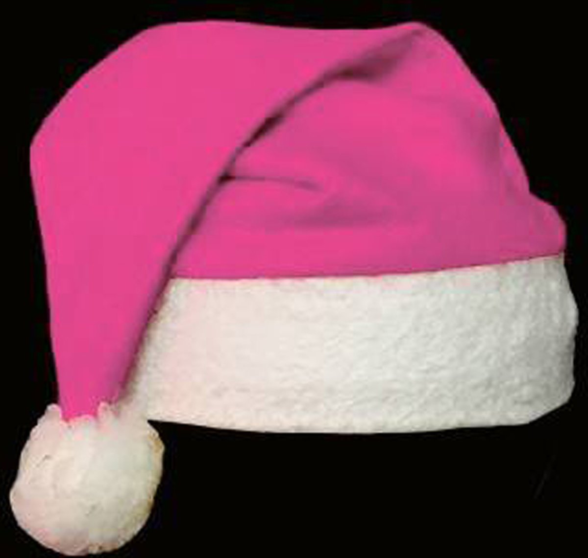 Kerstmuts, kerstmis, santa hat, basic kerstmuts - roze - 252 stuks