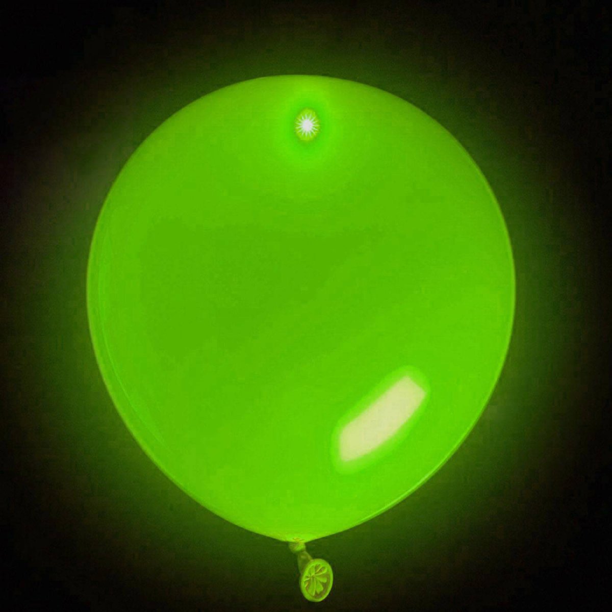 LED ballonnen, lichtgevende ballonnen, ballonnen met een lampje, groen - 200 stuks