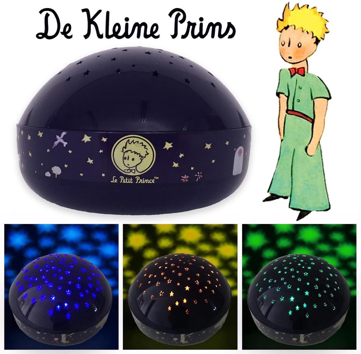 Sterrenprojector Nachtlamp – Betoverende Lichtshow voor Kinderen – Automatische Uitschakeling – CE/EN71/RoHS gecertificeerd