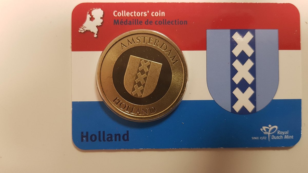 Collectors coincard Wapen van Amsterdam oplage 2500 stuks