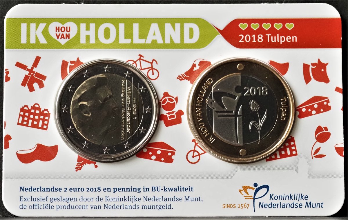 Holland Coinfair Coincard 2018: Ik Hou van Holland - Tulpen