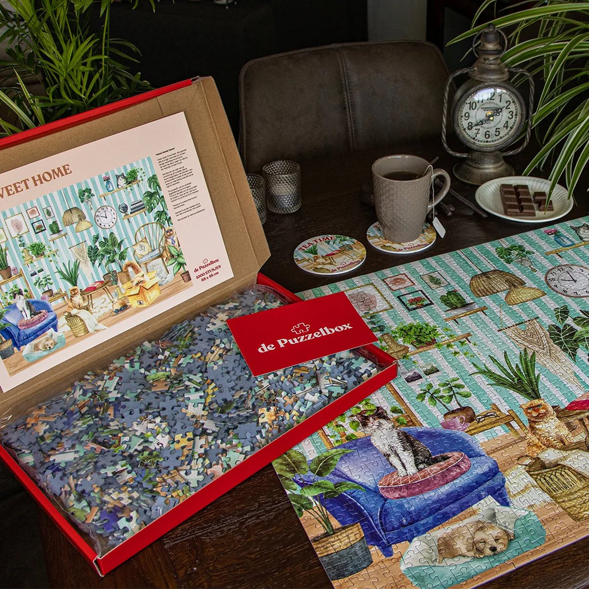 DePuzzelbox - Home Sweet Home - 1000 stukjes Puzzel - Legpuzzel - Volwassenen