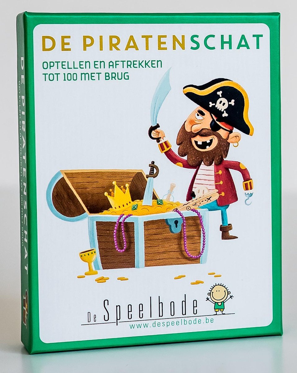 De Piratenschat - optellen en aftrekken tot 100 met brug - rekenspel uitgegeven door De Speelbode