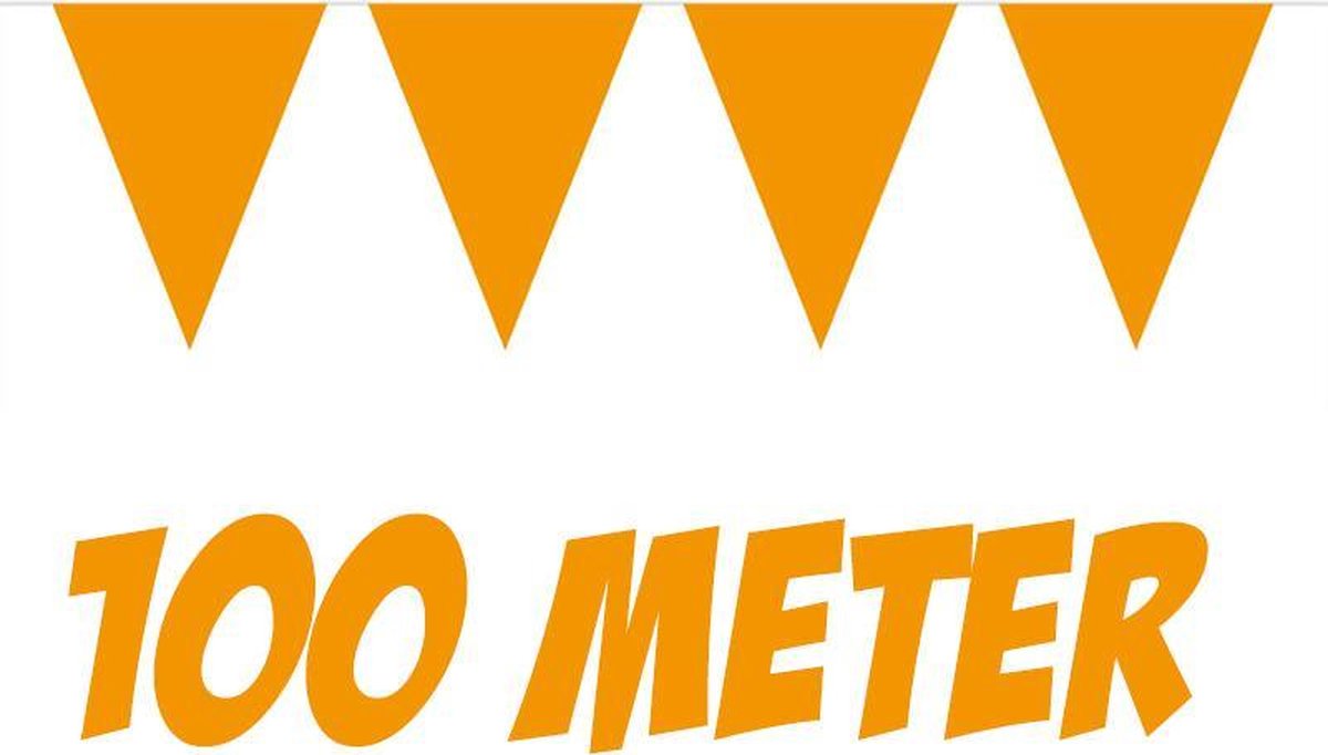 100 meter vlaggenlijn Oranje