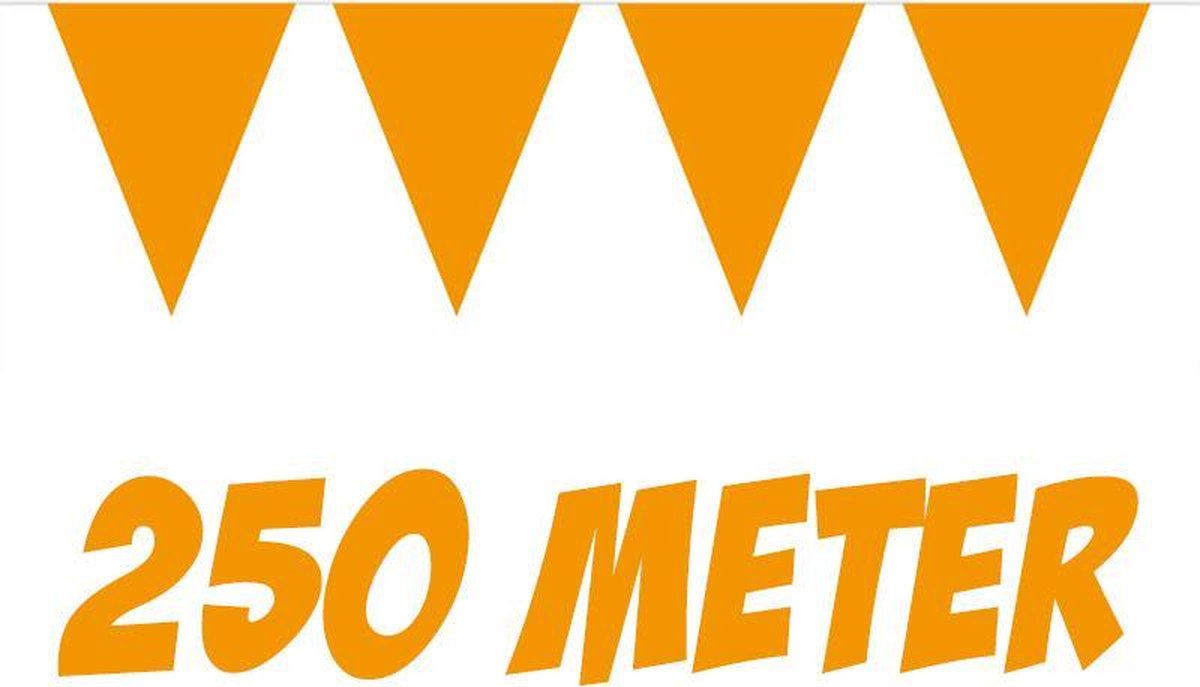 250 meter vlaggenlijn Oranje