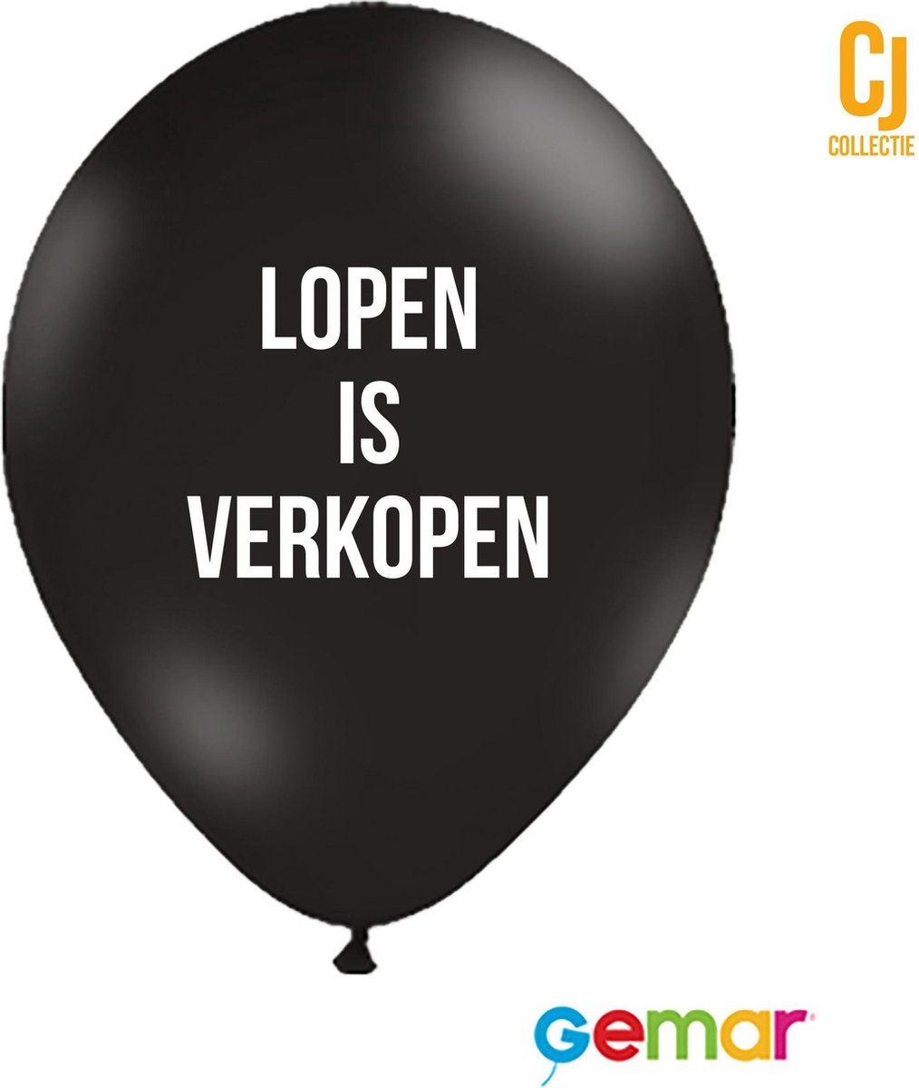 Ballonnen “Lopen is Verkopen” 10 stuks