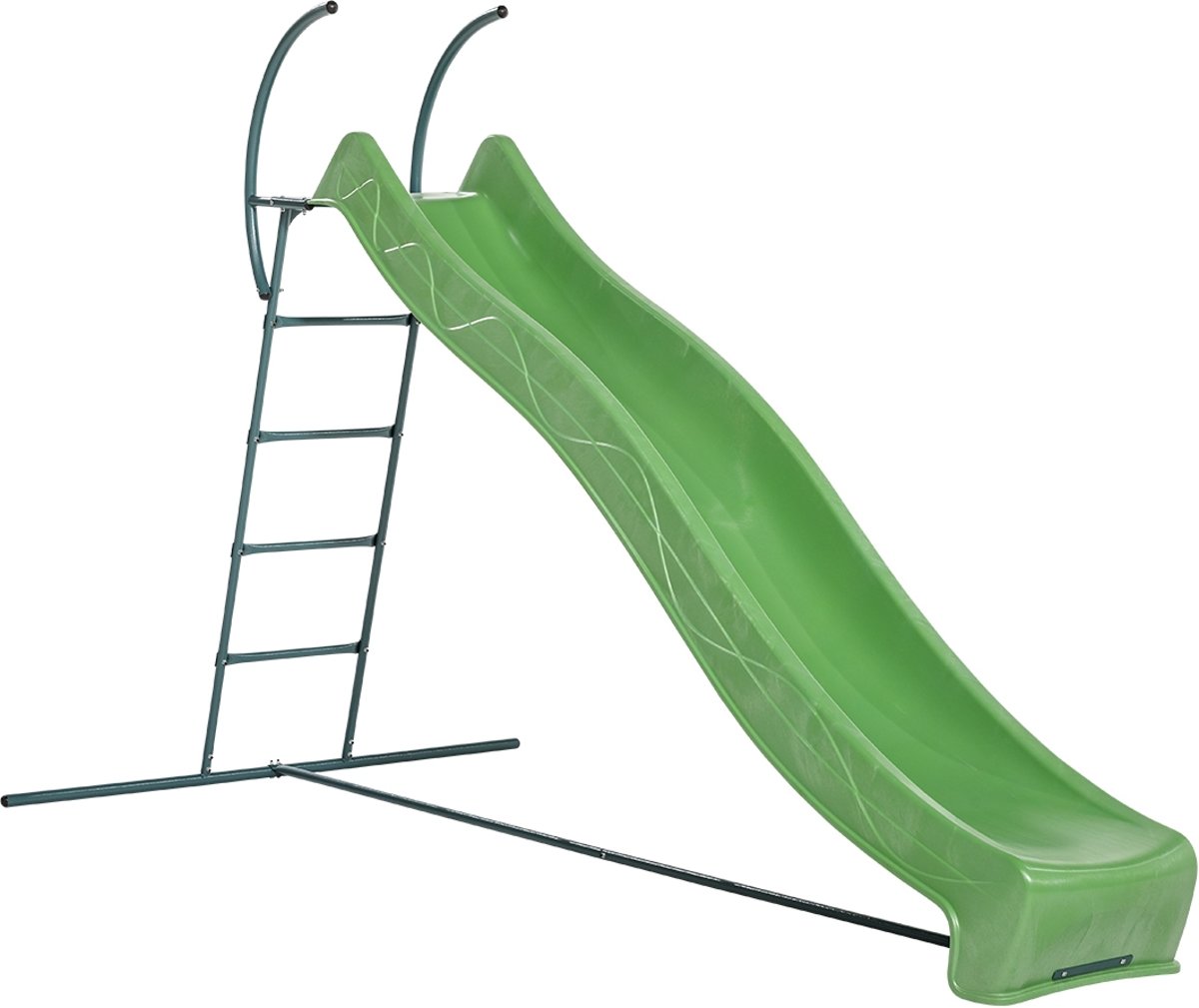 Vrijstaande Ladder met glijbaan Tsuri 150 cm Appelgroen