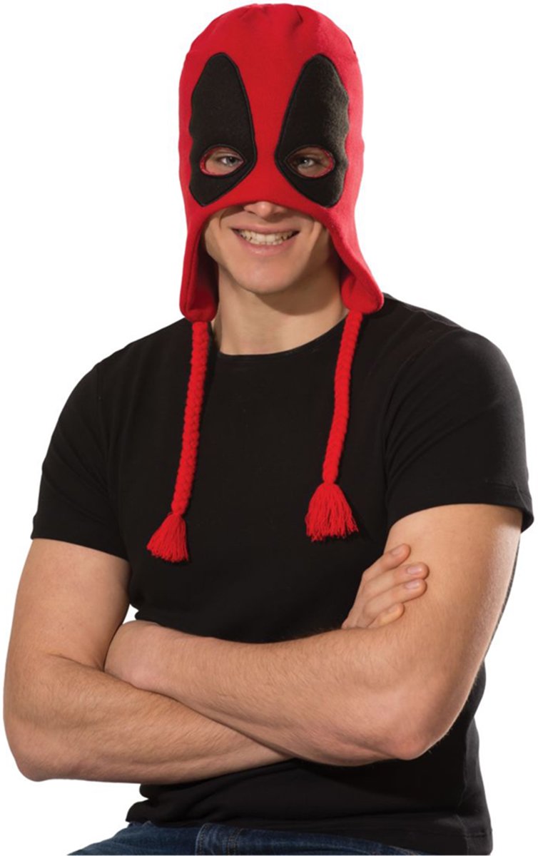 Deadpool™ muts voor volwassenen - Verkleedhoofddeksel