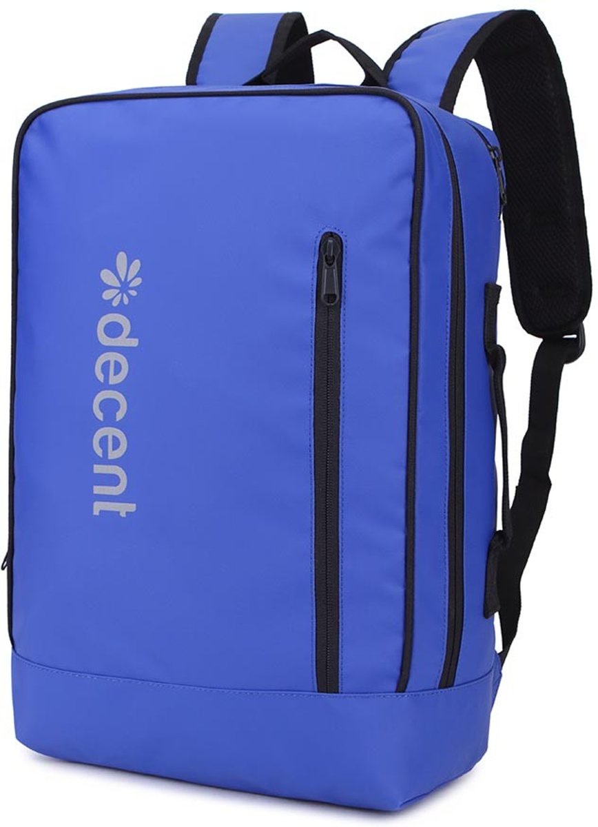 Decent Waterproof Laptoptas / Rugzak Backside Blauw