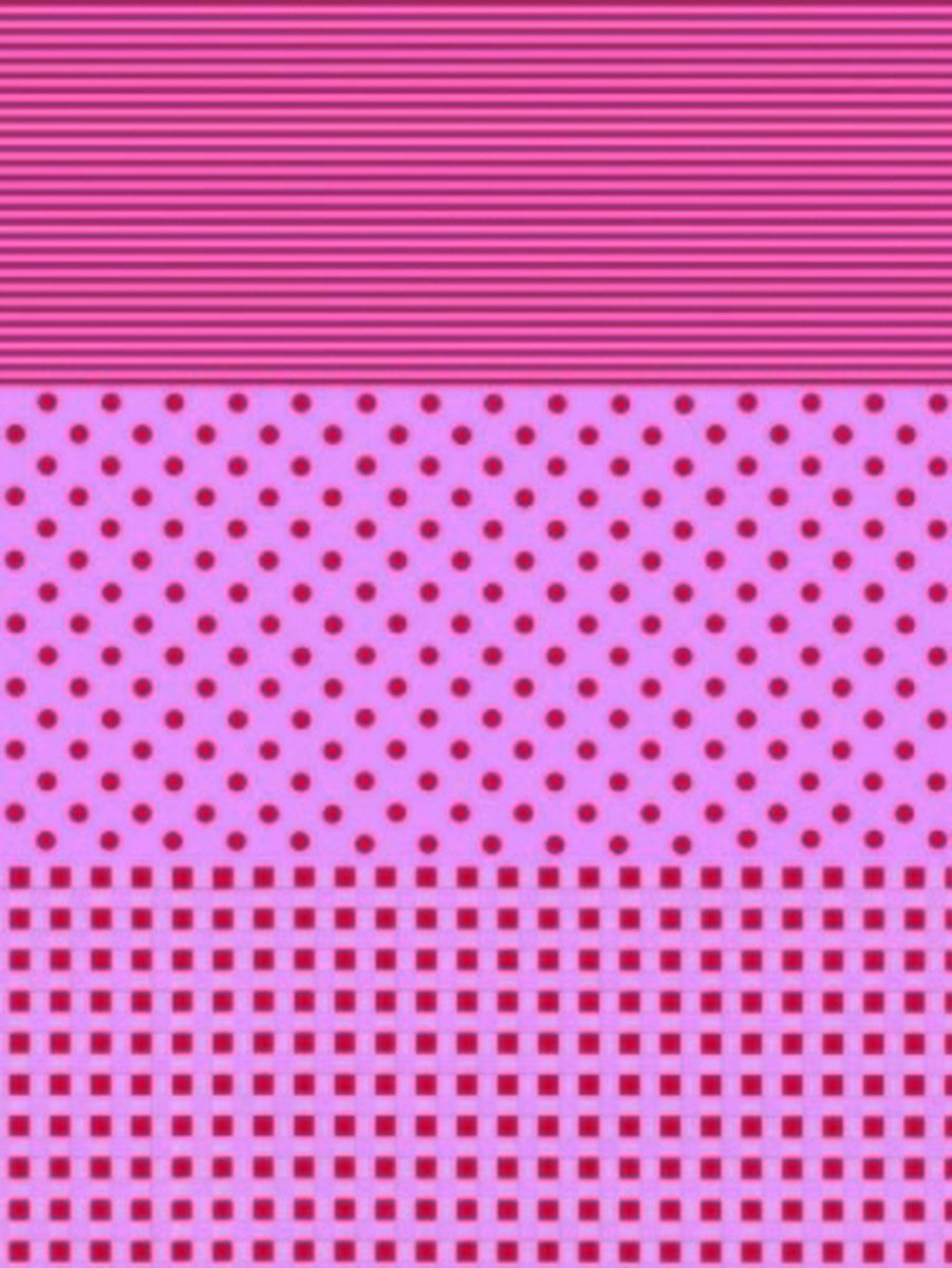 Decopatch papier donkerroze/roze strepen, stippen en blokjes