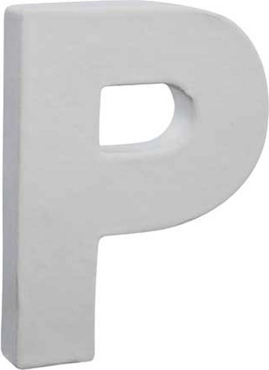 Letter wit P 12 cm