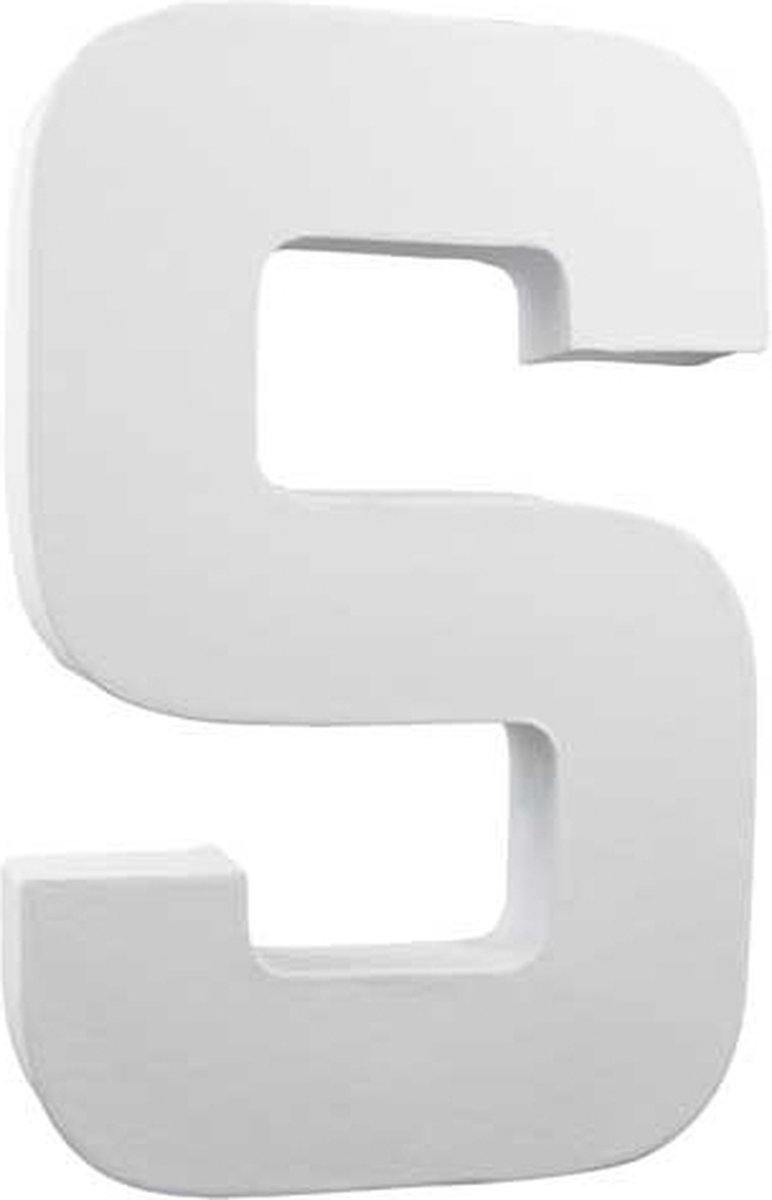 Letter wit S 20,5 cm