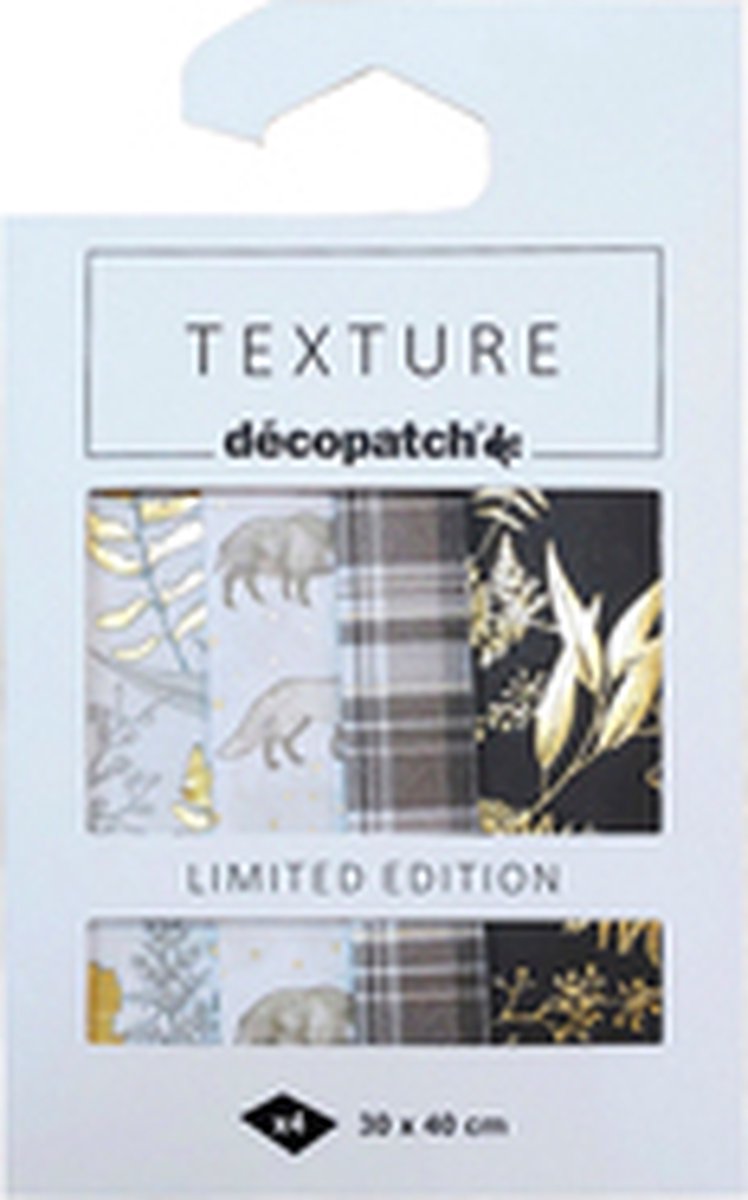 Texture Decopatch papier Thema Wild hotfoil Limited Edition