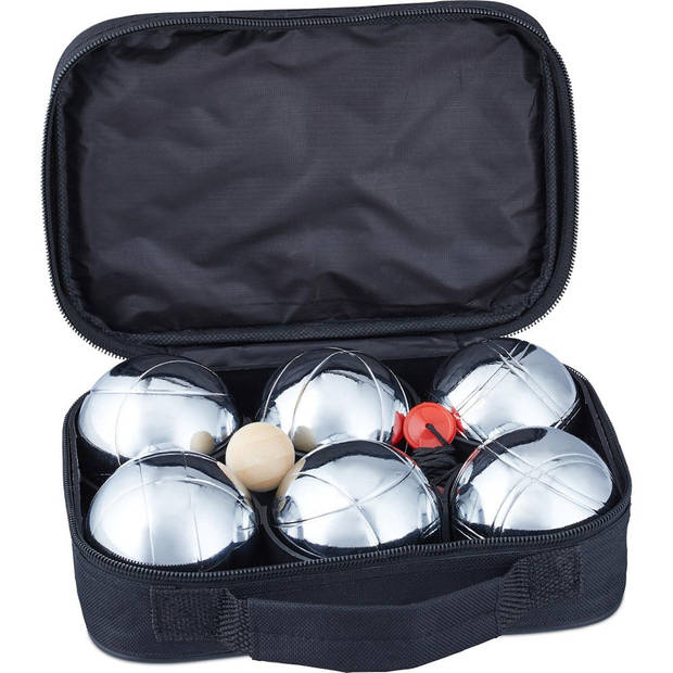 Decopatent® Jeu de Boules SET - 6 ballen Ø7.2 Cm - metaal - petanque -