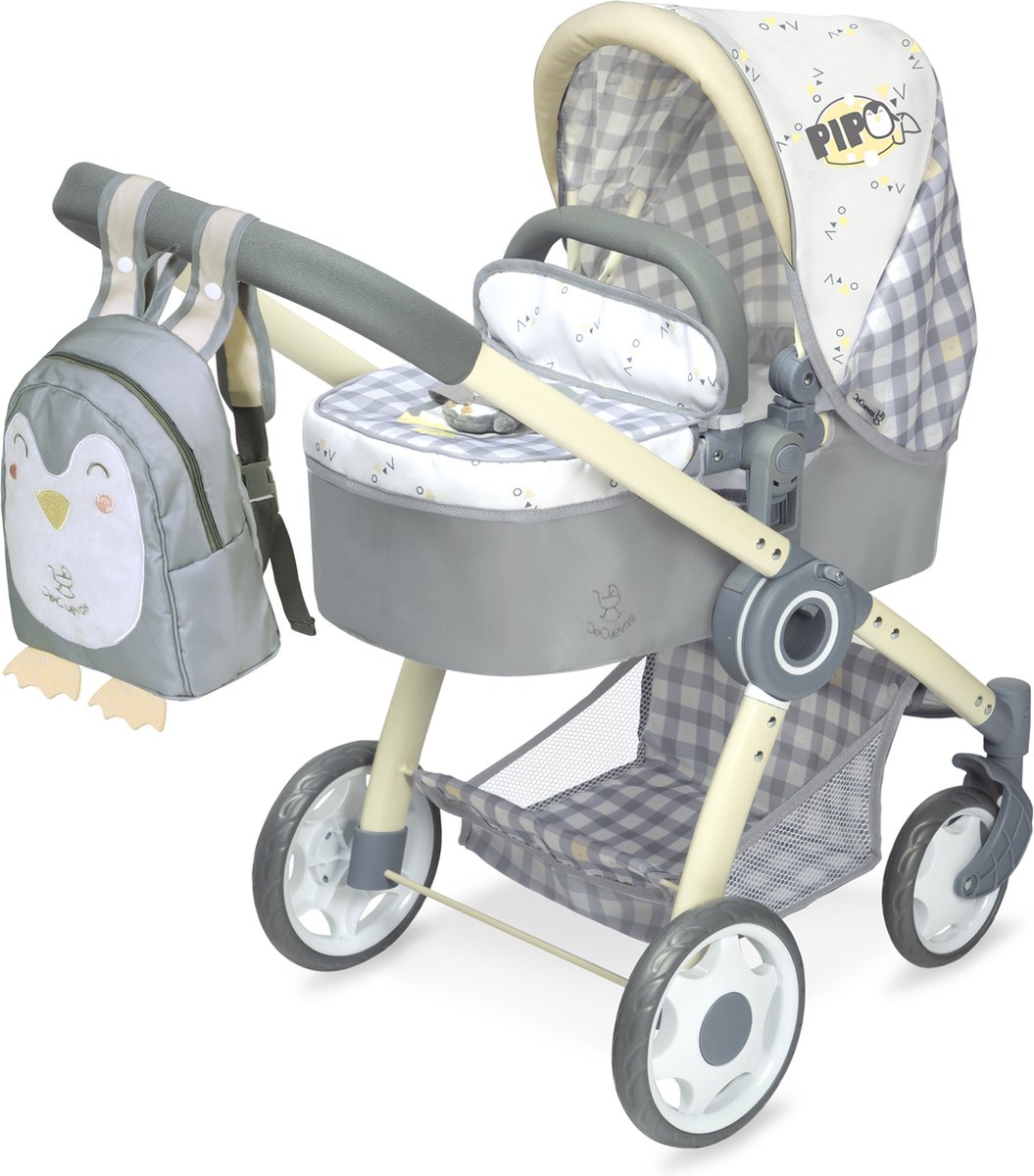 Babypoppenwagen 3 in 1 Pipo