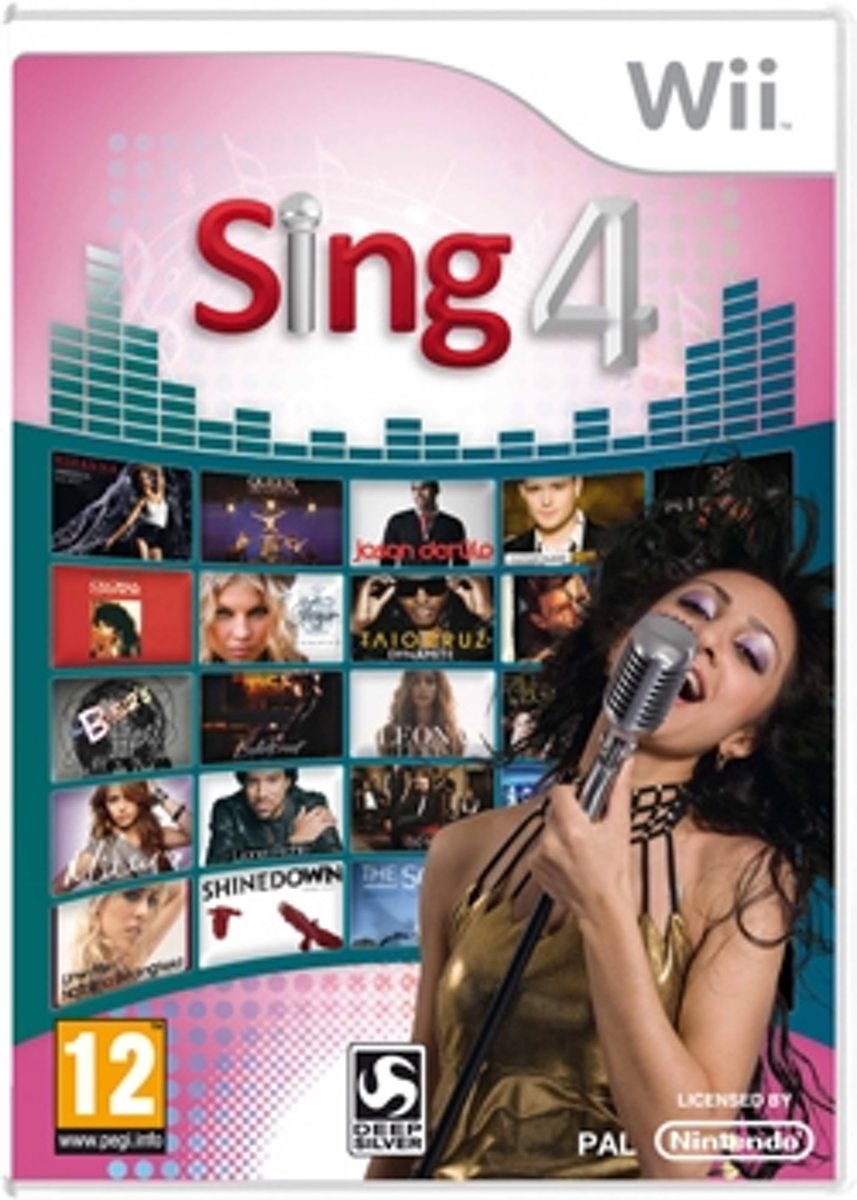 Deep Silver Sing 4: The Hits Edition, BNDL, Wii video-game Nintendo Wii