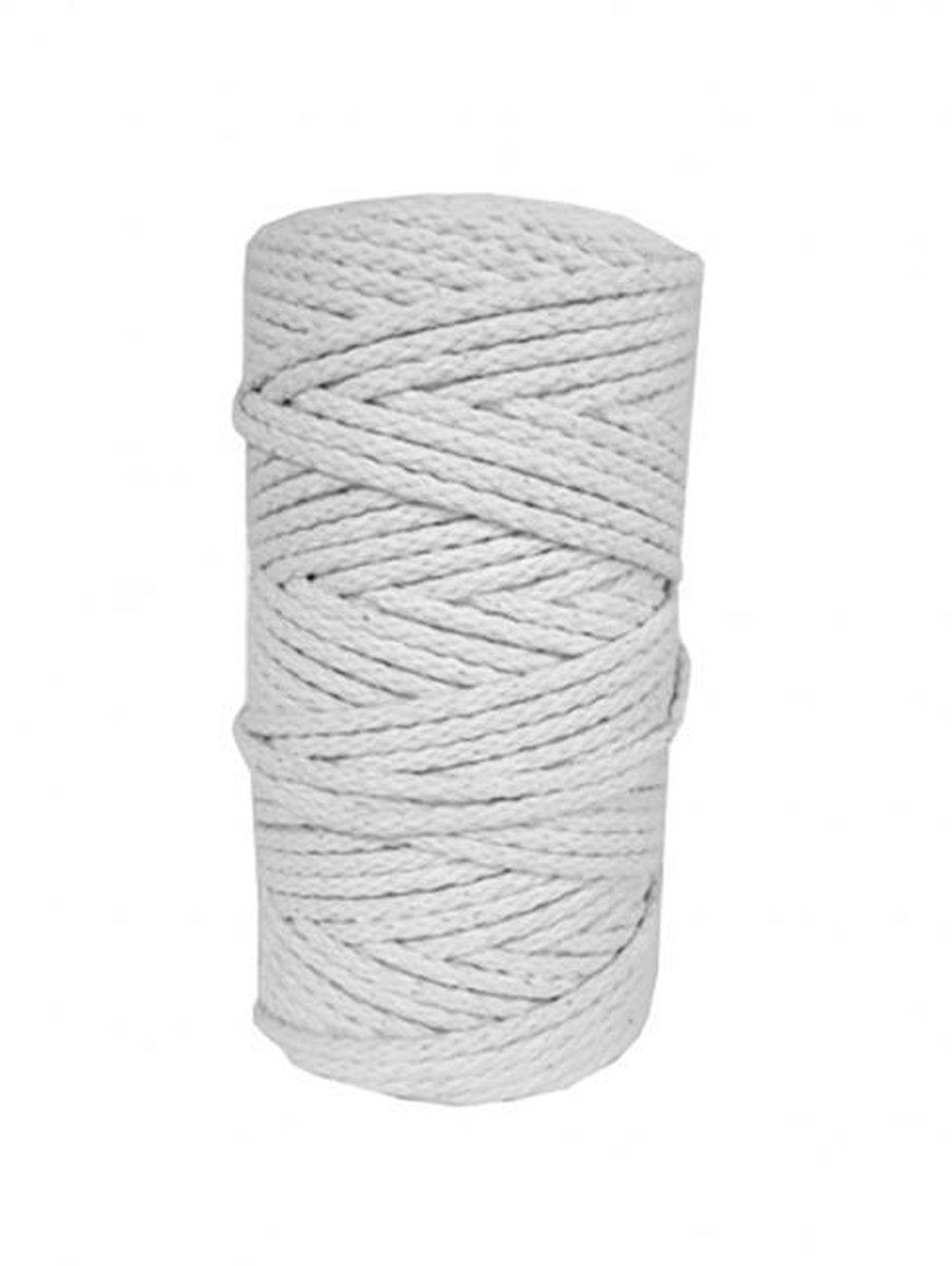   Macramékoord 4 mm 100 m Wit