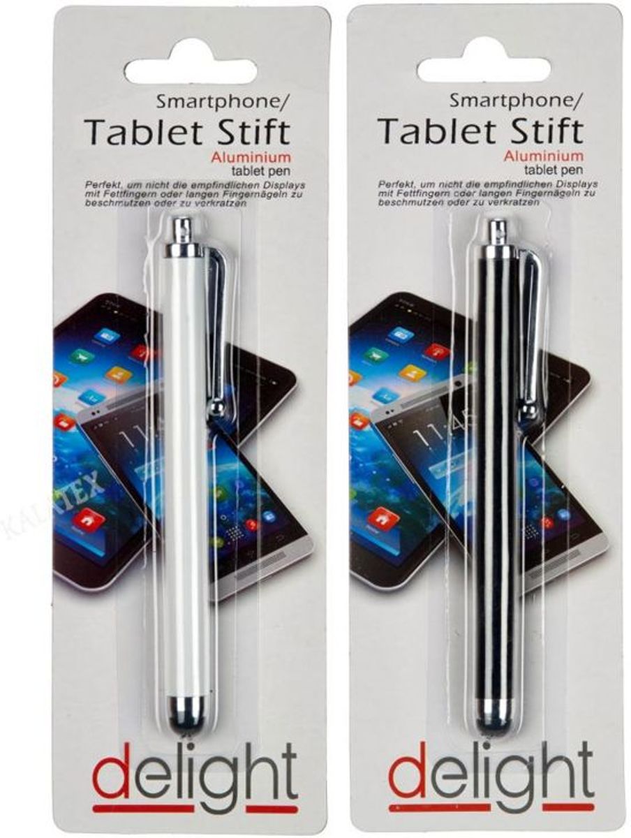 Smartphone Tablet Pen Aluminium Zwart