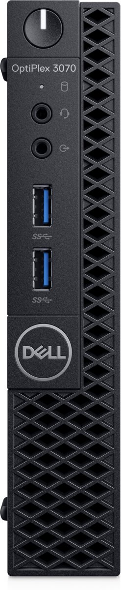 DELL OptiPlex 3070 Intel® 9ste generatie Core™ i3 i3-9100T 4 GB DDR4-SDRAM 128 GB SSD Zwart MFF Mini PC