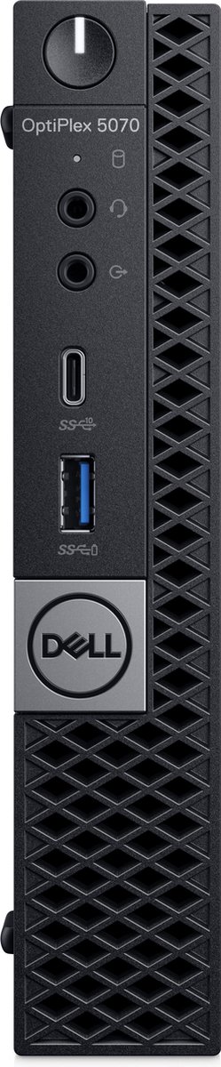 DELL OptiPlex 5070 Intel® 9de generatie Core™ i5 i5-9500T 8 GB DDR4-SDRAM 256 GB SSD MFF Zwart Mini PC Windows 10 Pro