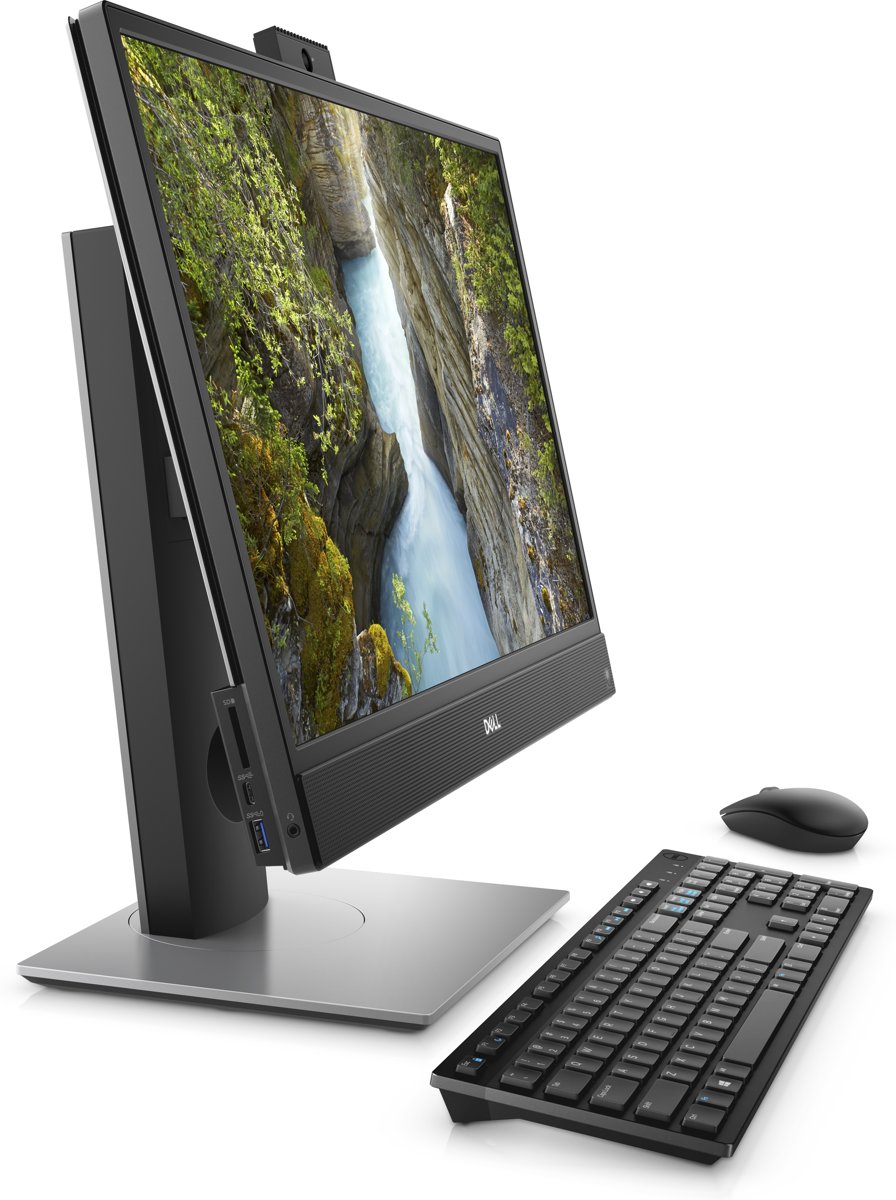 DELL OptiPlex 5260 54,6 cm (21.5) 1920 x 1080 Pixels 3 GHz Intel® 8ste generatie Core™ i5 i5-8500 Zwart, Zilver Alles-in-één-pc