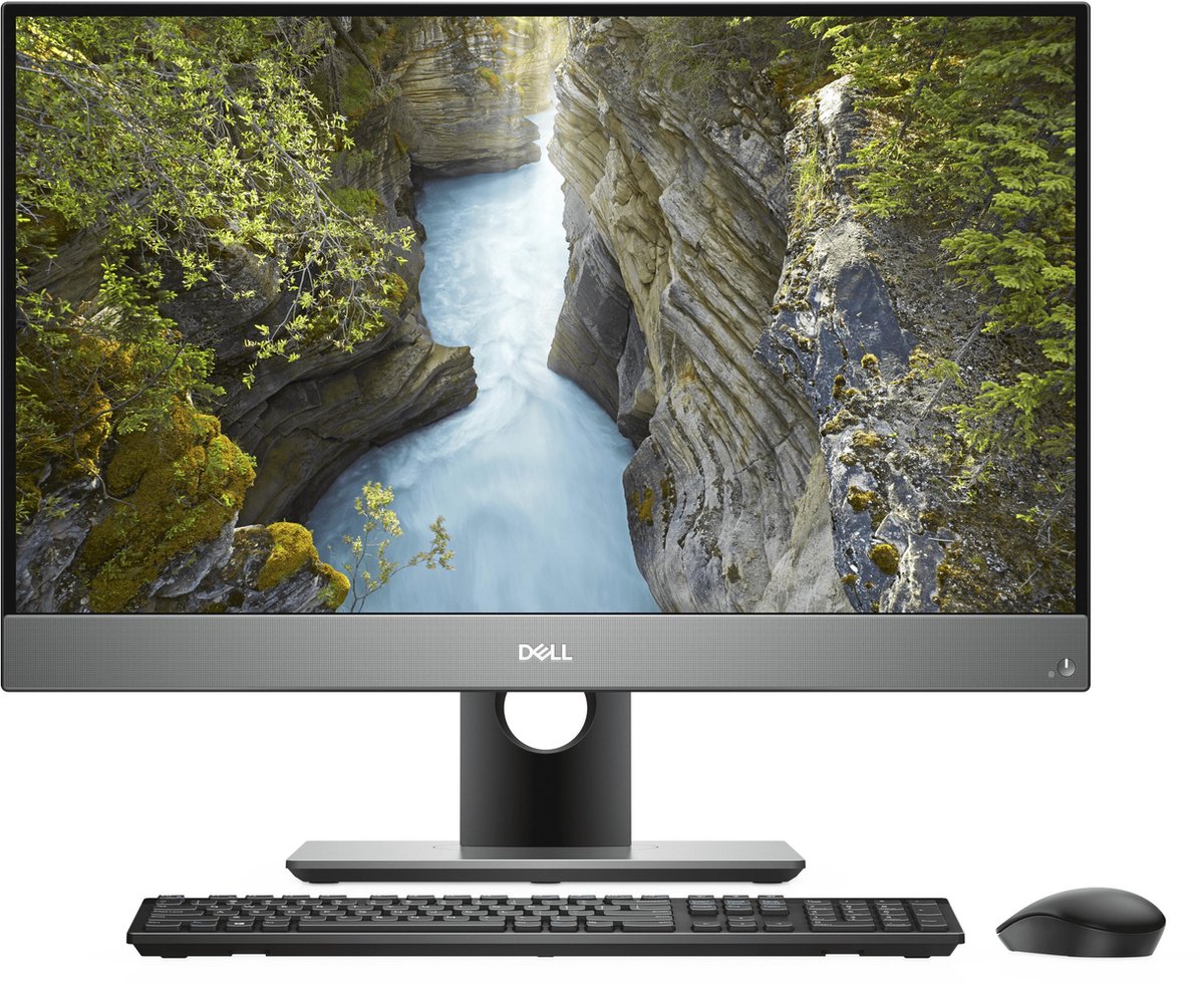 DELL OptiPlex 7770 68,6 cm (27) 1920 x 1080 Pixels Touchscreen Intel® 9de generatie Core™ i7 16 GB DDR4-SDRAM 512 GB SSD Wi-Fi 5 (802.11ac) Zwart, Zilver Alles-in-één-pc Windows 10 Pro