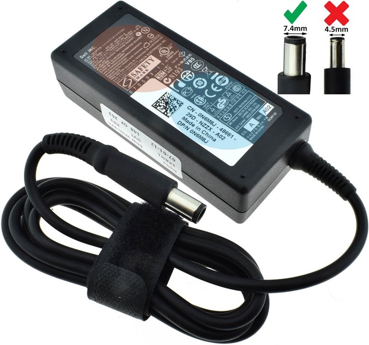 Dell 65W Laptop Adapter 19.5V 3.34A Smart PIN Origineel