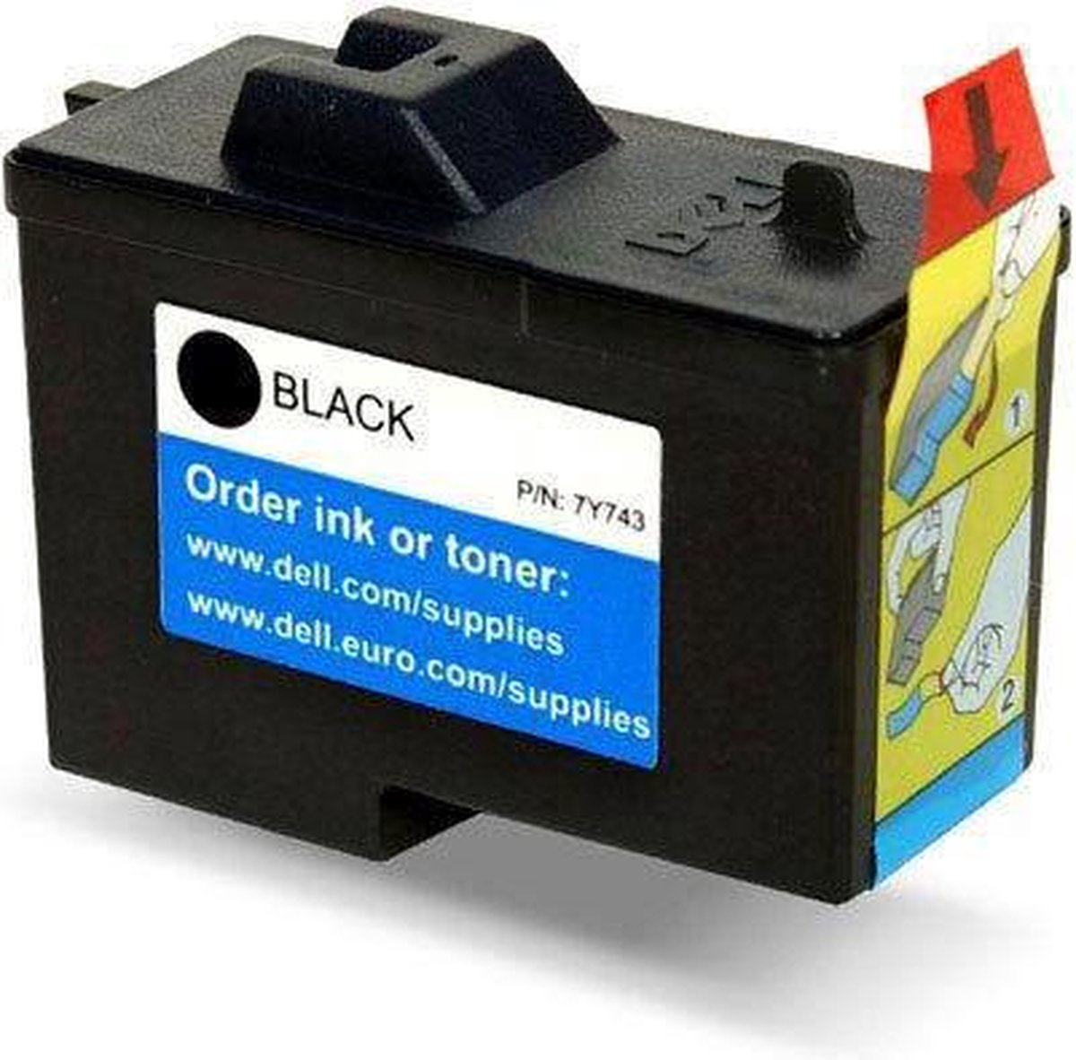 Dell series 2 / 592-10043 (7Y743) inktcartridge (met chip) / Zwart (huismerk)