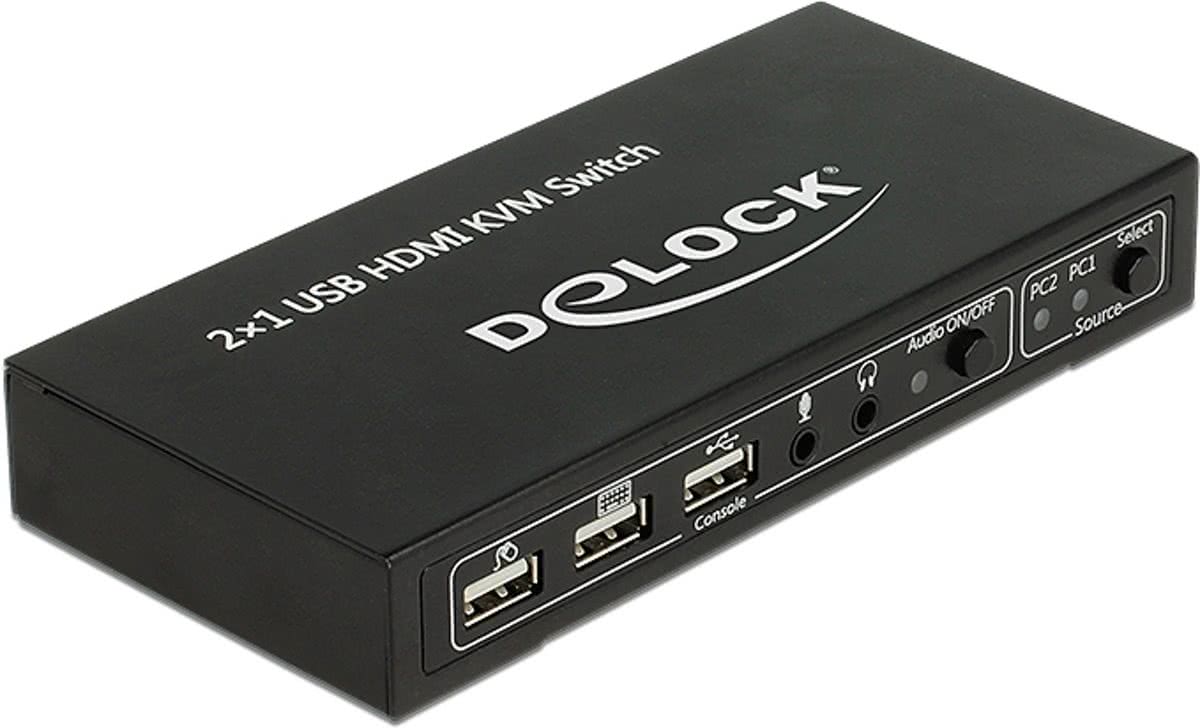 DeLOCK 11421 Zwart KVM-switch