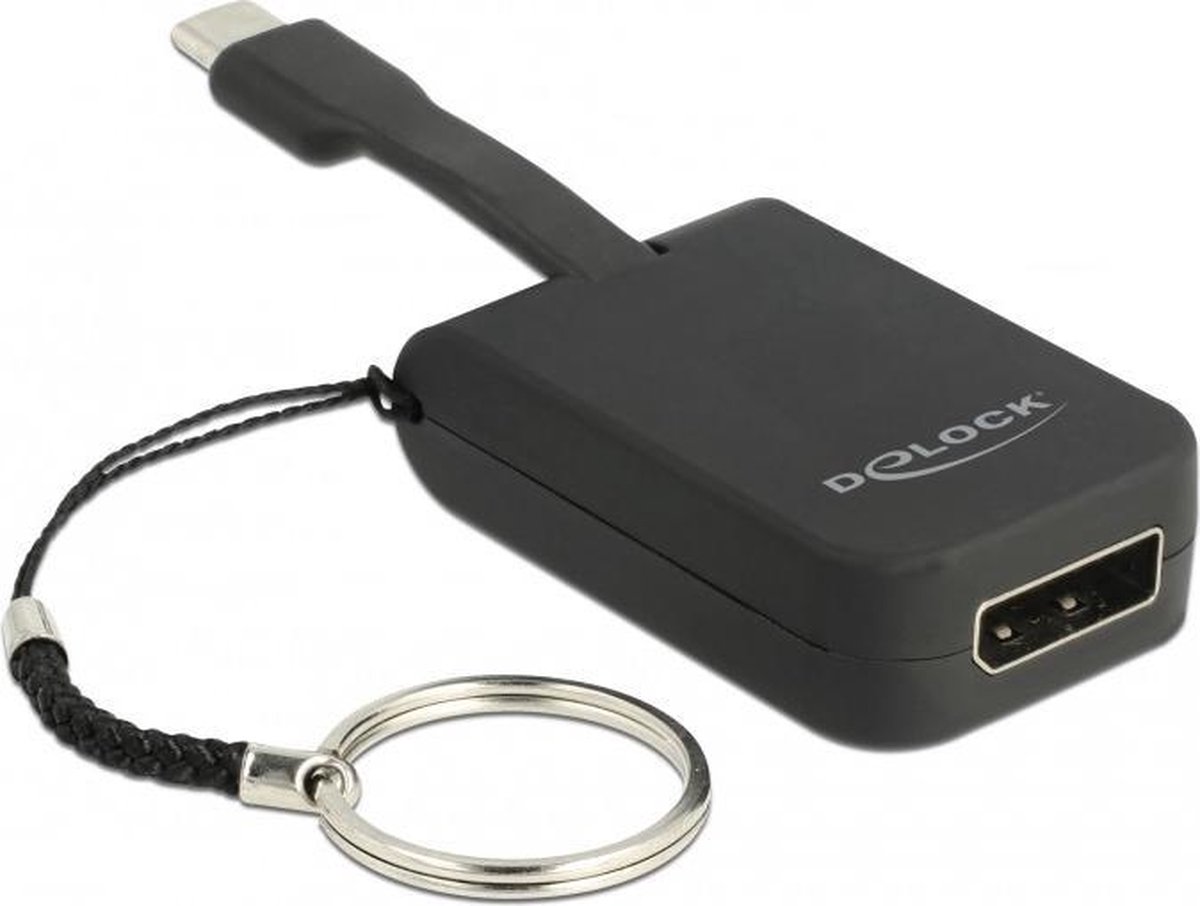 DeLOCK 63940 video kabel adapter 0,03 m USB Type-C DisplayPort Zwart